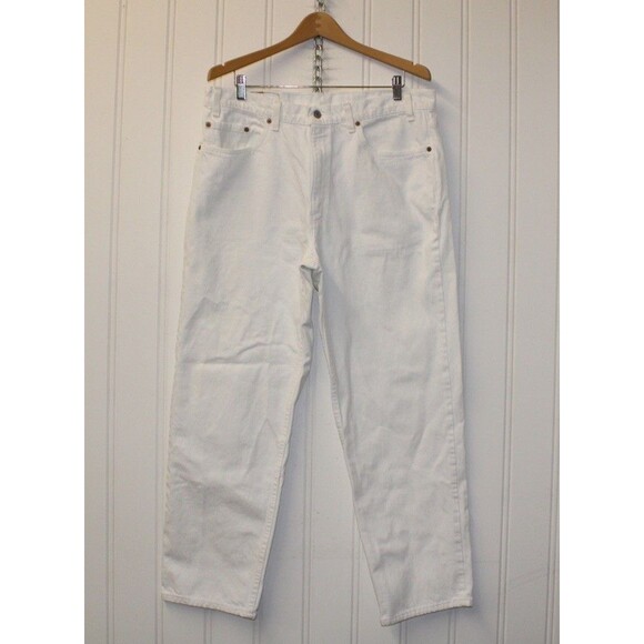 Levi's Other - Vintage Levi’s 550 White Denim Jeans 38x30 Baggy Y2K Made In‎ The USA
